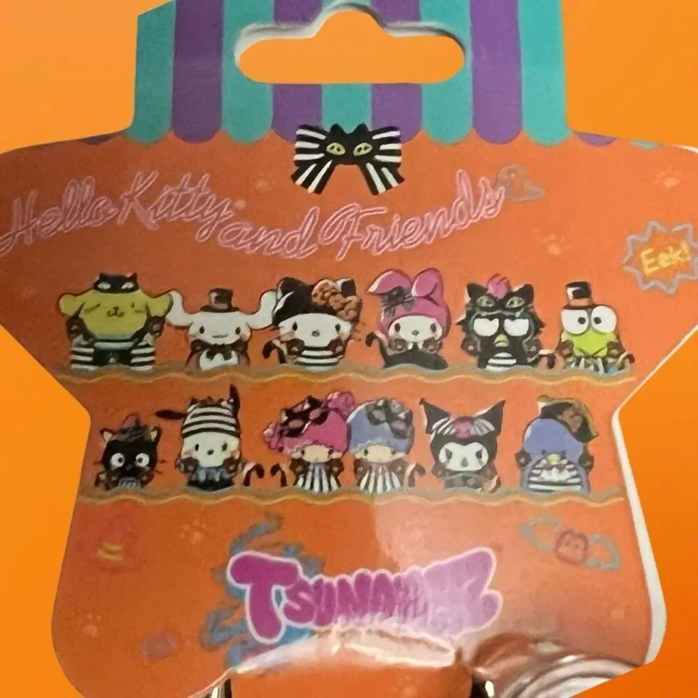 NWT Hello Kitty and Friends Halloween My Melody Tsunameez Keychain BackPack B5